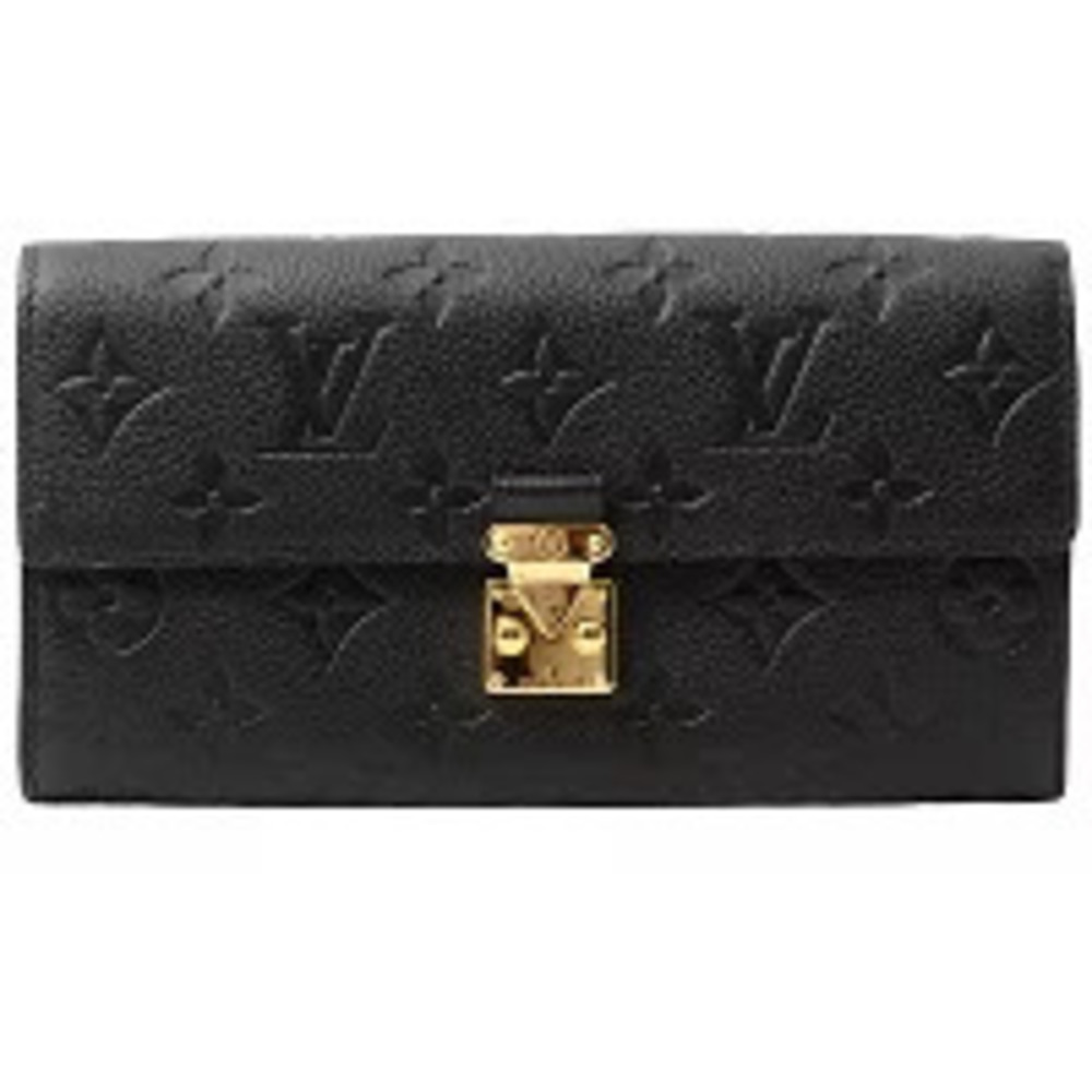 Louis Vuitton Wallet Portefeuille Sarah Metis Monogram Empreinte Noir Black